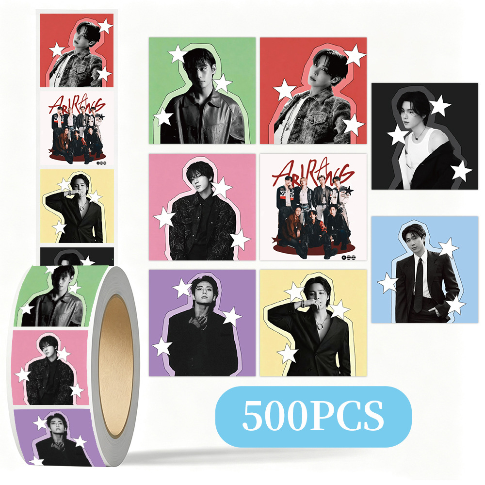 Laptop Accessories Gifts - K-pop BTS Star Decorative Sticker Roll