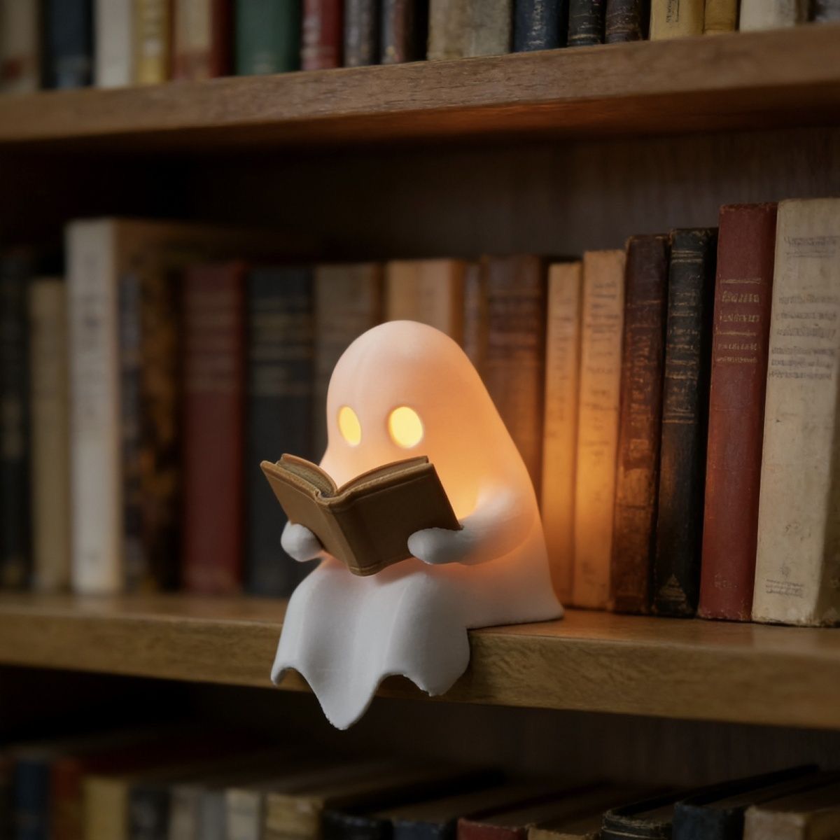 Laptop Accessories Light - Cute Reading Ghost Led Night Light
