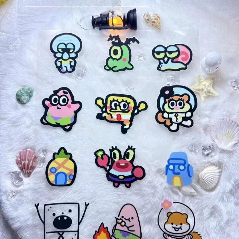 Laptop Accessories Gifts - Kawaii SpongeBob SquarePants Transfer Stickers Waterproof