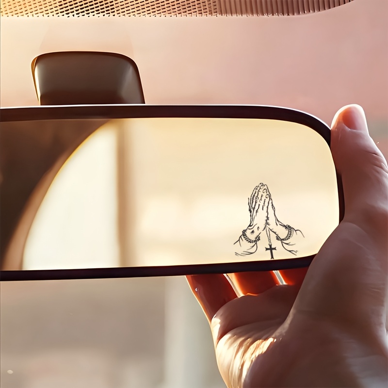 Laptop Accessories Stickers - Praying Hands Vinyl Rearview Mirror Waterproof