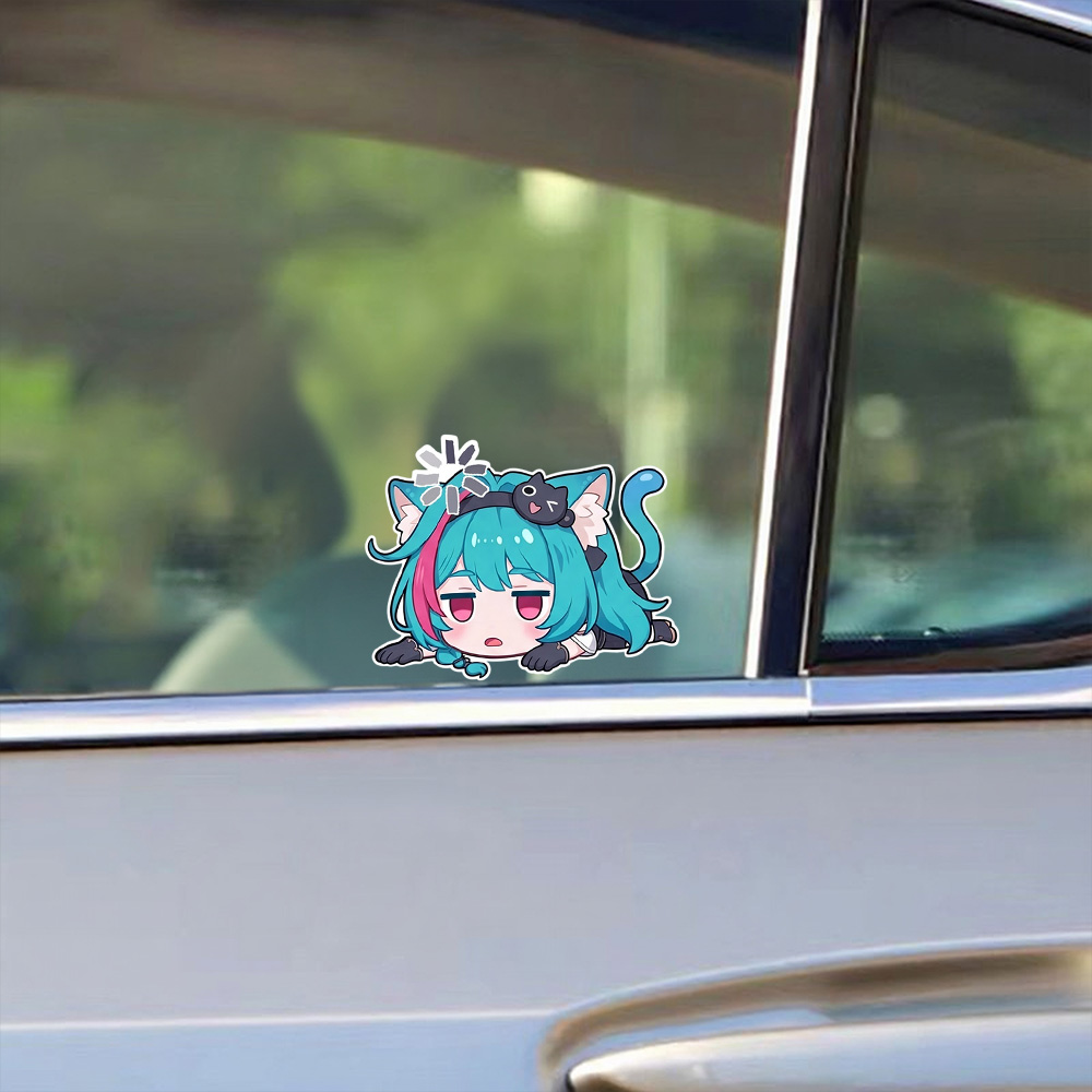 Anime Girl Car Stickers Nevern - Laptop Accessories Light review and price