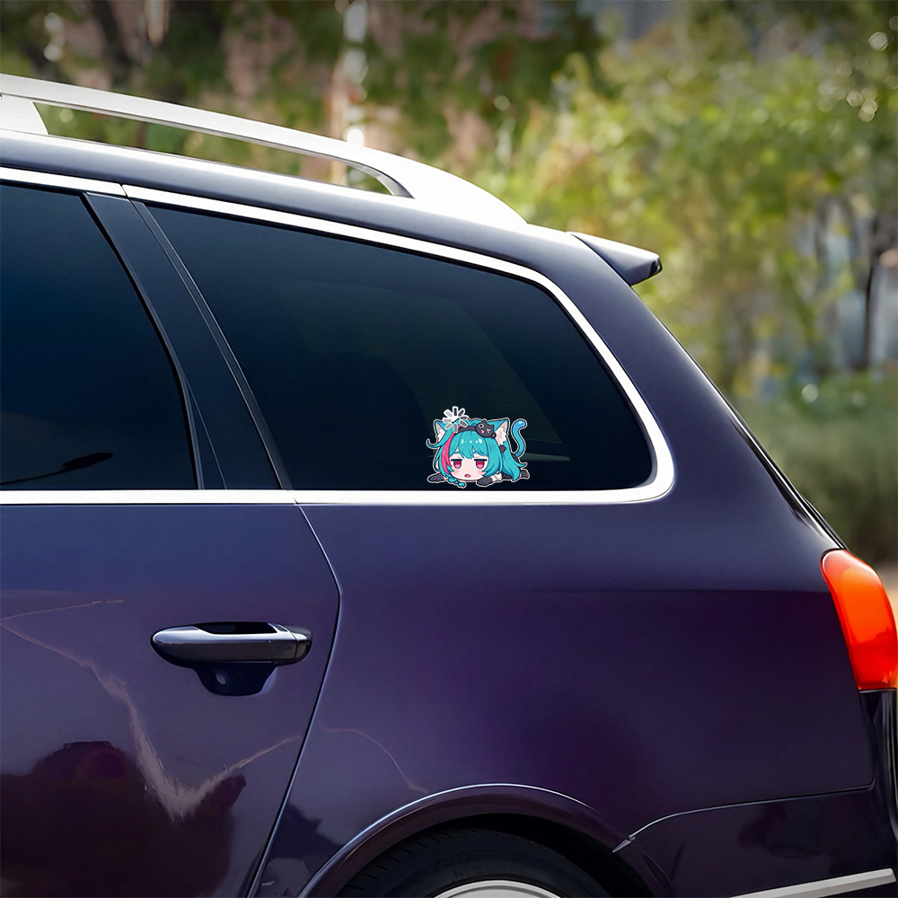 Anime Girl Car Stickers Nevern - Laptop Accessories Light review and price