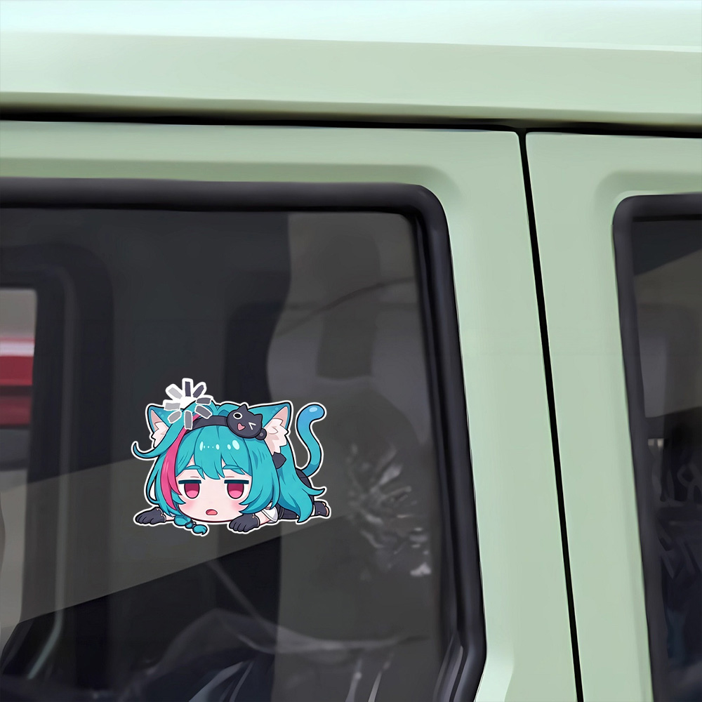 Anime Girl Car Stickers Nevern - Laptop Accessories Light review and price