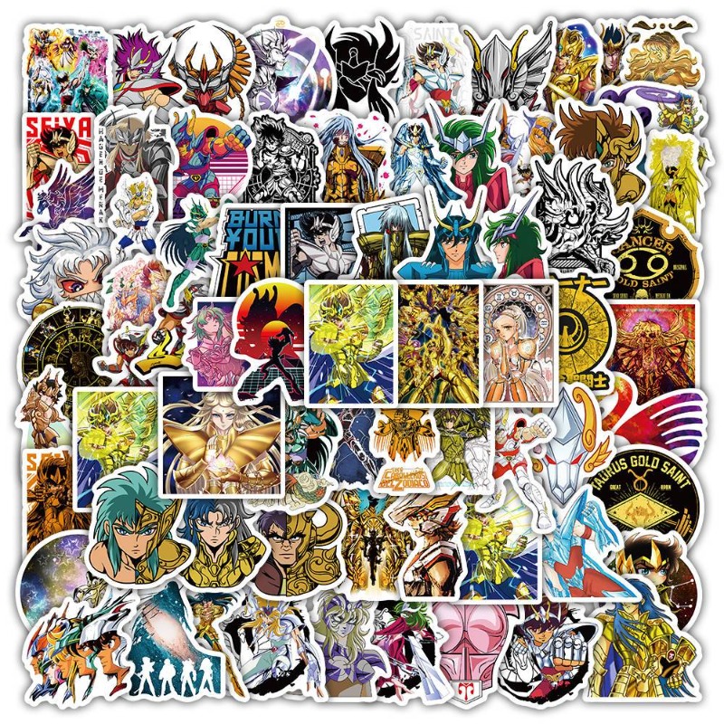 101Pcs Saint Seiya Anime Stick - Laptop Accessories Stickers review and price