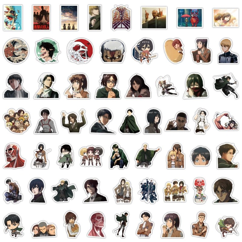60Pcs Attack on Titan Anime St - Laptop Accessories Stickers review and price