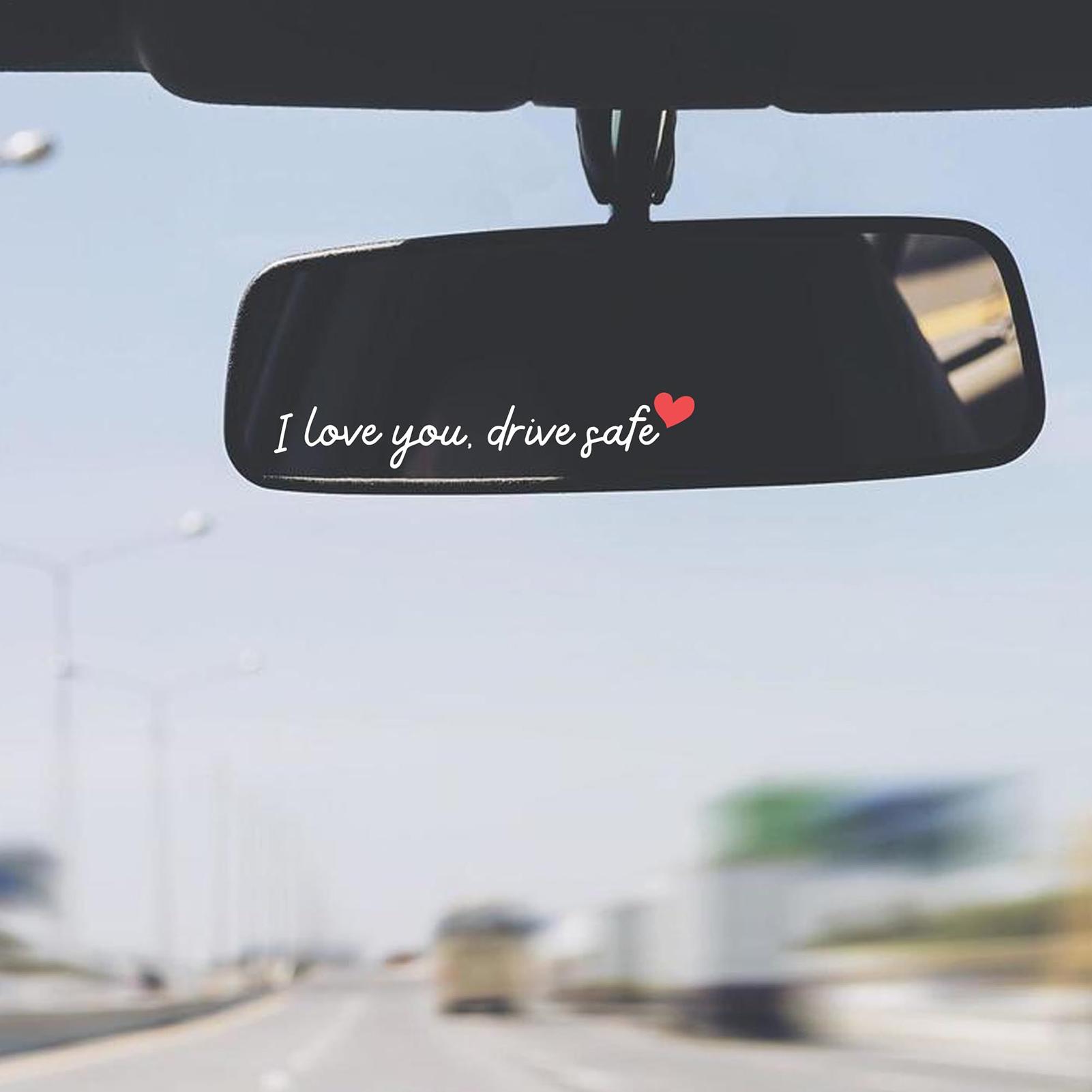 Rear View Mirror Sticker 3 Pie - Laptop Accessories Stickers review and price