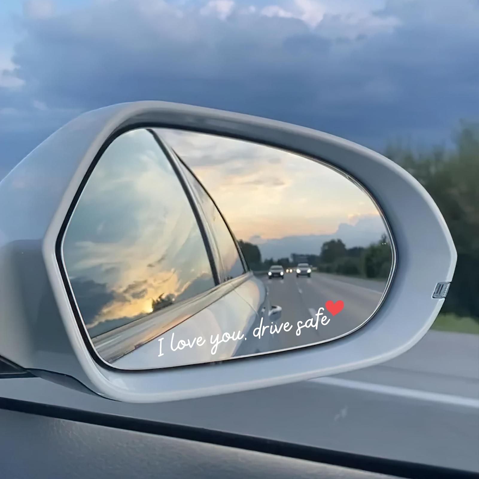 Rear View Mirror Sticker 3 Pie - Laptop Accessories Stickers review and price