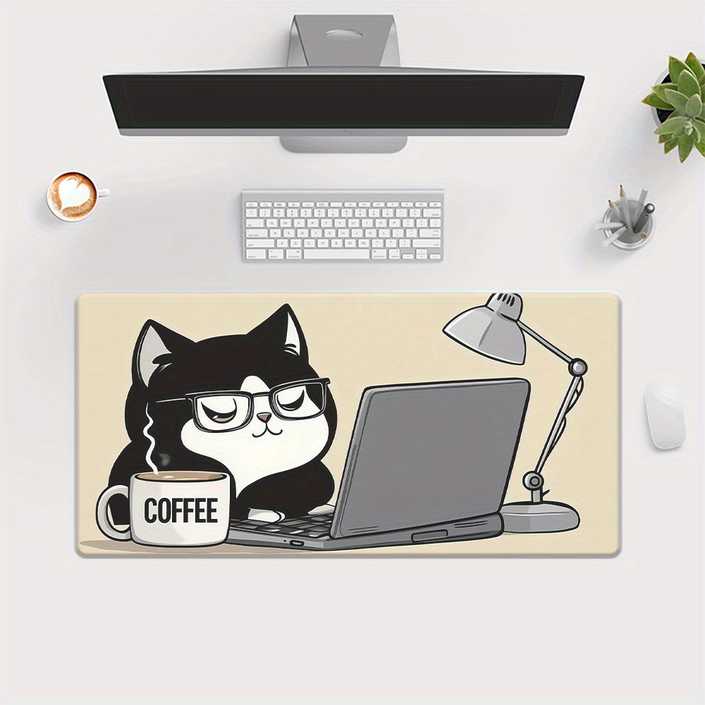Cute Coffee Cat Working On Lap - Laptop Accessories Officeworks review and price