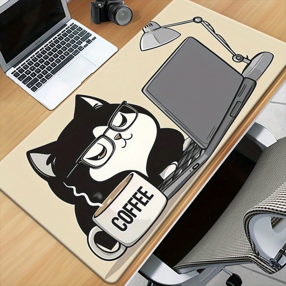 Cute Coffee Cat Working On Lap - Laptop Accessories Officeworks review and price