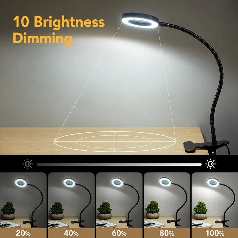 48 LEDs Clip on Desk Lamp 360° - Laptop Accessories Light review and price
