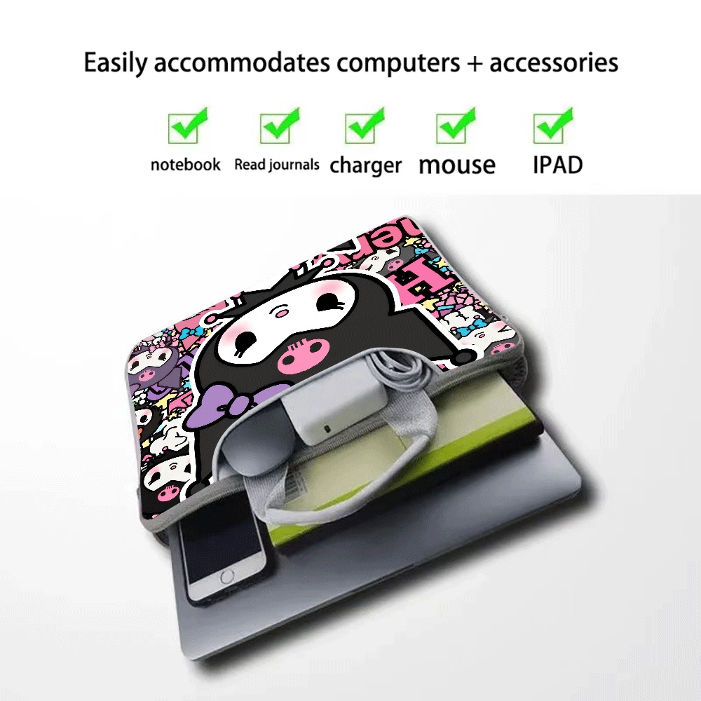 Cute Cartoon Animal Cat Portab - Laptop Accessories Organizer Bag review and price
