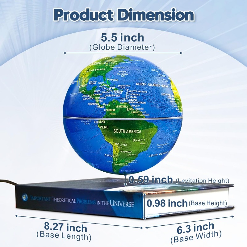 Magnetic Floating Globe with L - Laptop Accessories Light review and price